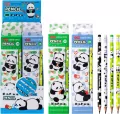 Ołówek z gumką Panda 4szt mix - tantis.pl