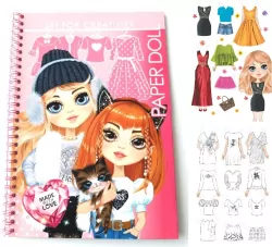 Wycinanki kolorowanki Lalki