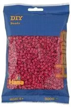 Hama Midi Koraliki w woreczku 3000 fuksja