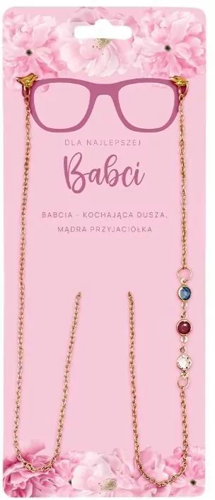 Łańcuszek do okularów Kochana Babcia - tantis.pl
