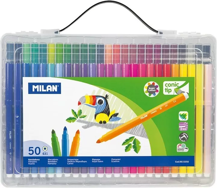 Flamastry w plastikowej walizce. 50 kolorów - tantis.pl