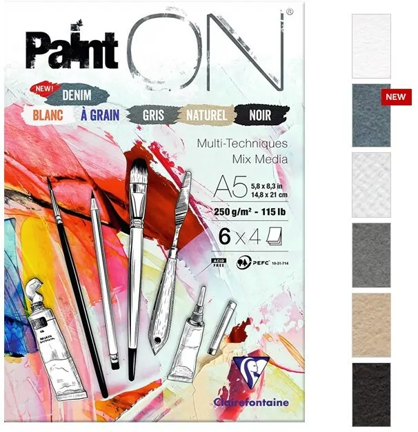 Blok A5 papierów 6 kolorów 250g 24ark - tantis.pl