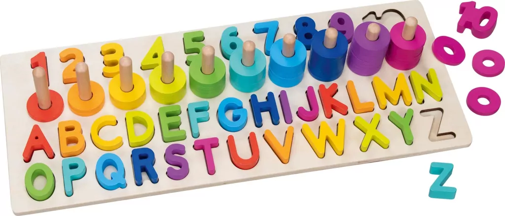 Drewniane puzzle alfanumeryczne - tantis.pl