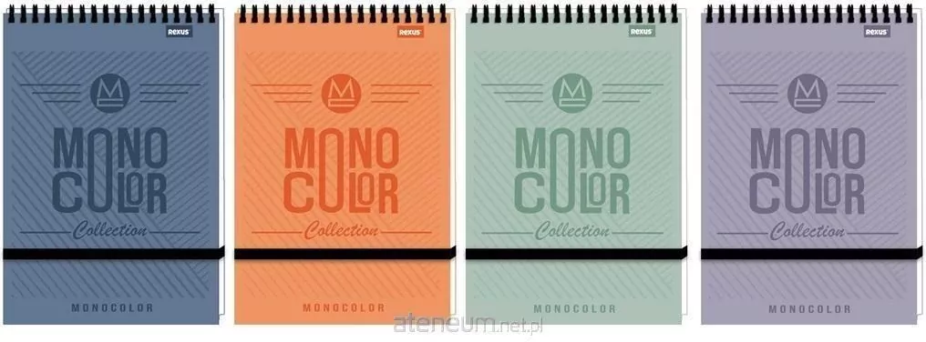 Kołonotes A6/96K kratka Monocolor mix - tantis.pl