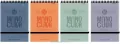 Kołonotes A6/96K kratka Monocolor mix - tantis.pl