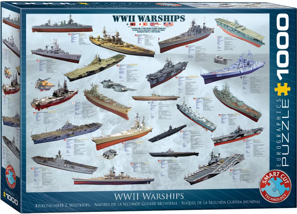 Puzzle 1000. Statki WWII - tantis.pl