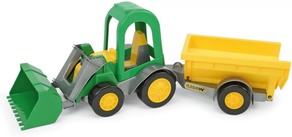 Traktor ładowarka z przyczepą. Farmer w kartonie - tantis.pl