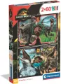 Puzzle 2x60 Super kolor Jurassic World - tantis.pl