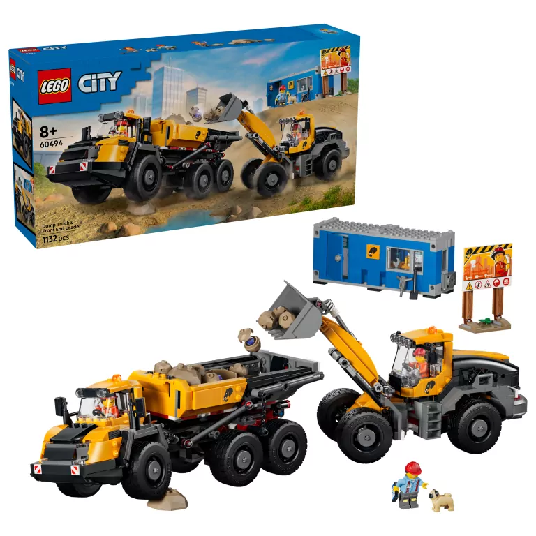 LEGO® Wywrotka i ładowarka czołowa 60494 - tantis.pl