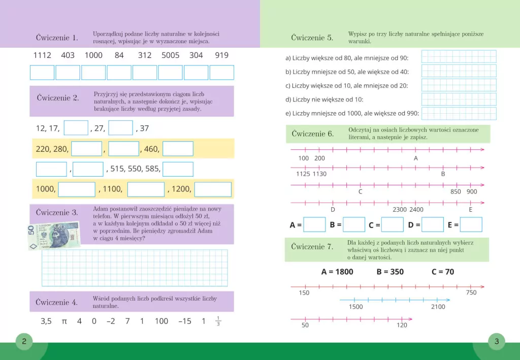 Liczby naturalne. Matematyka, klasa 4-6. Mądry uczeń - tantis.pl