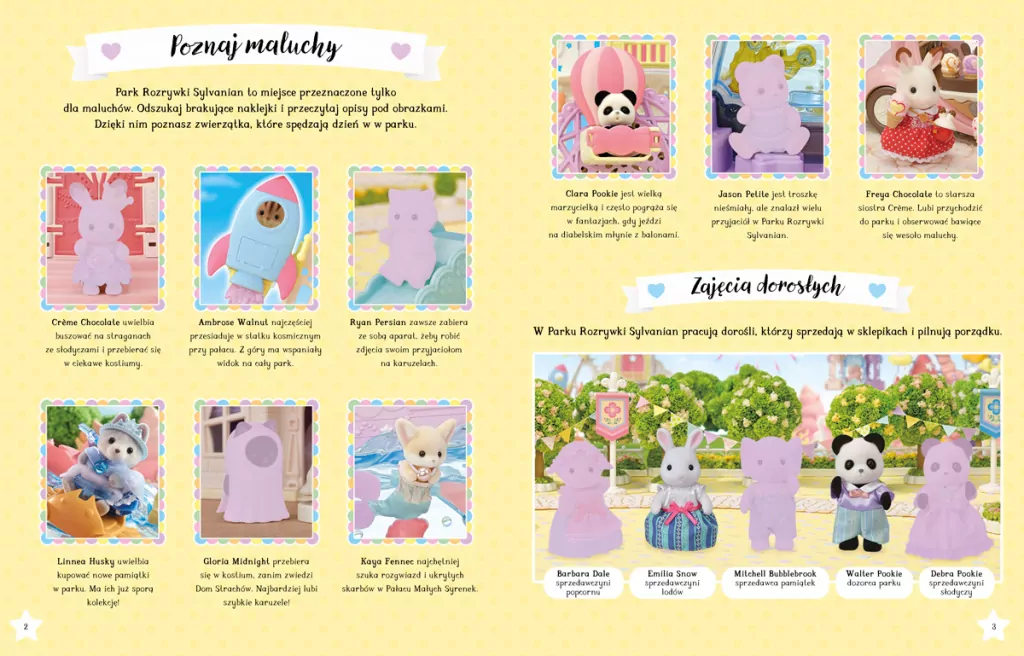 Dzień w Parku Rozrywki Sylvanian. Książka z naklejkami. Sylvanian Families - tantis.pl