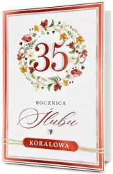 Karnet Rocznica ślubu 35