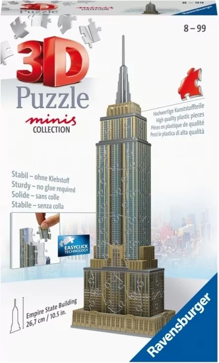 Puzzle 3D Mini budowle. Empire State Building 112715 - tantis.pl