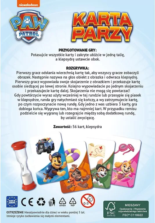 Karta Parzy Psi Patrol - tantis.pl