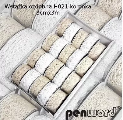 Wstążka ozdobna koronka 30mmx3m - tantis.pl