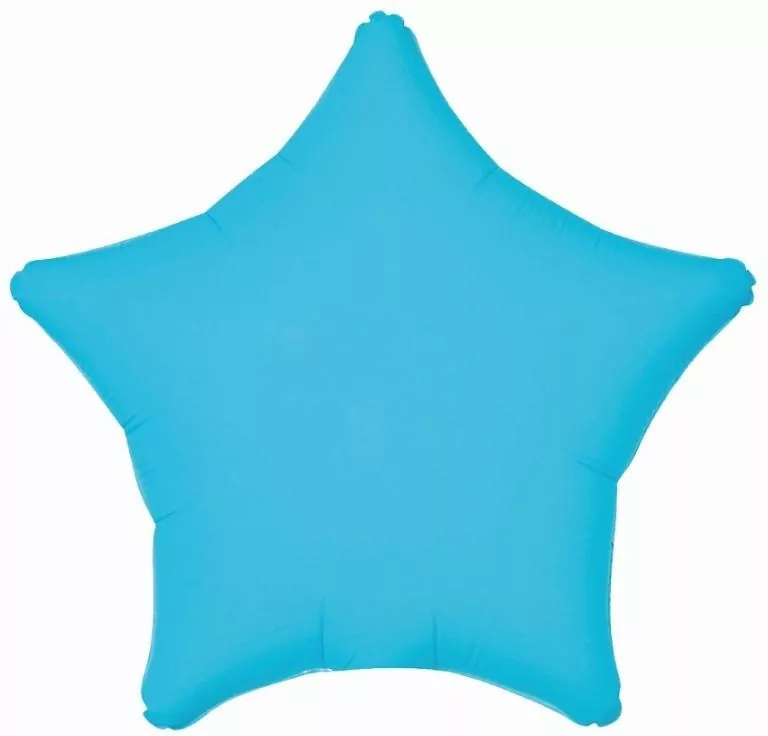 Balon foliowy Gwiazda fluor niebieski 46cm - tantis.pl