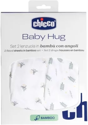 Prześcieradło Baby Hug bambusowe greenery