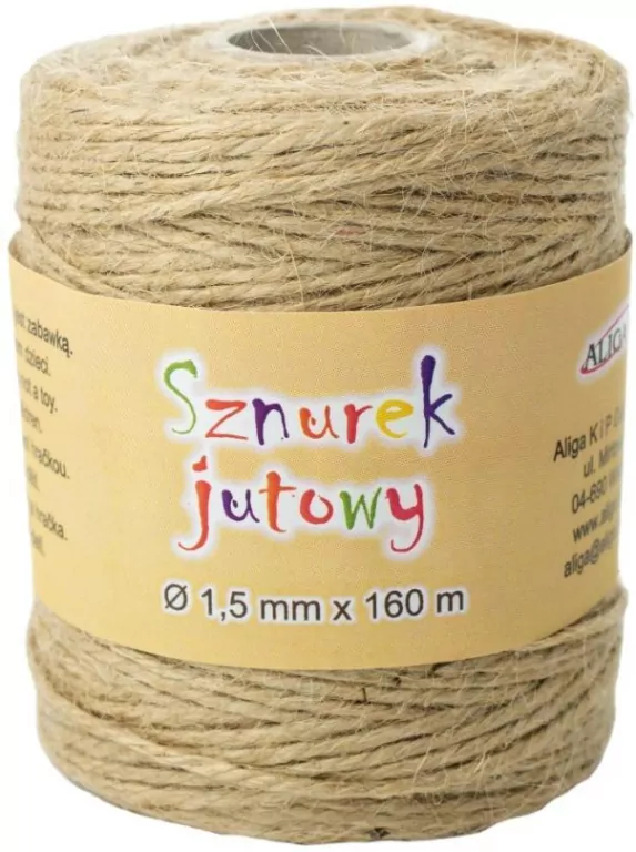 Sznurek jutowy 1,5mmx160m - tantis.pl