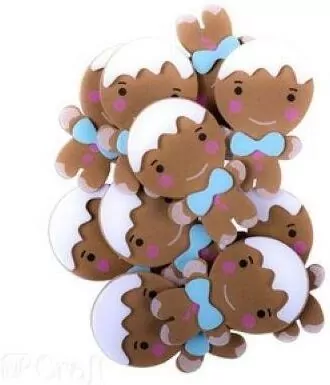 Naklejki 3D z pianki piernikowe ludziki - tantis.pl