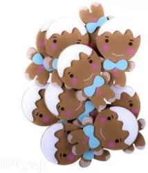 Naklejki 3D z pianki piernikowe ludziki