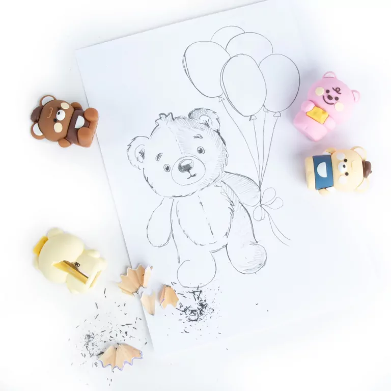 Gumka i temperówka Miś KIDEA - tantis.pl