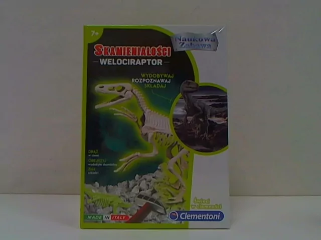 Skamieniałości. Welociraptor. Naukowa zabawa - tantis.pl