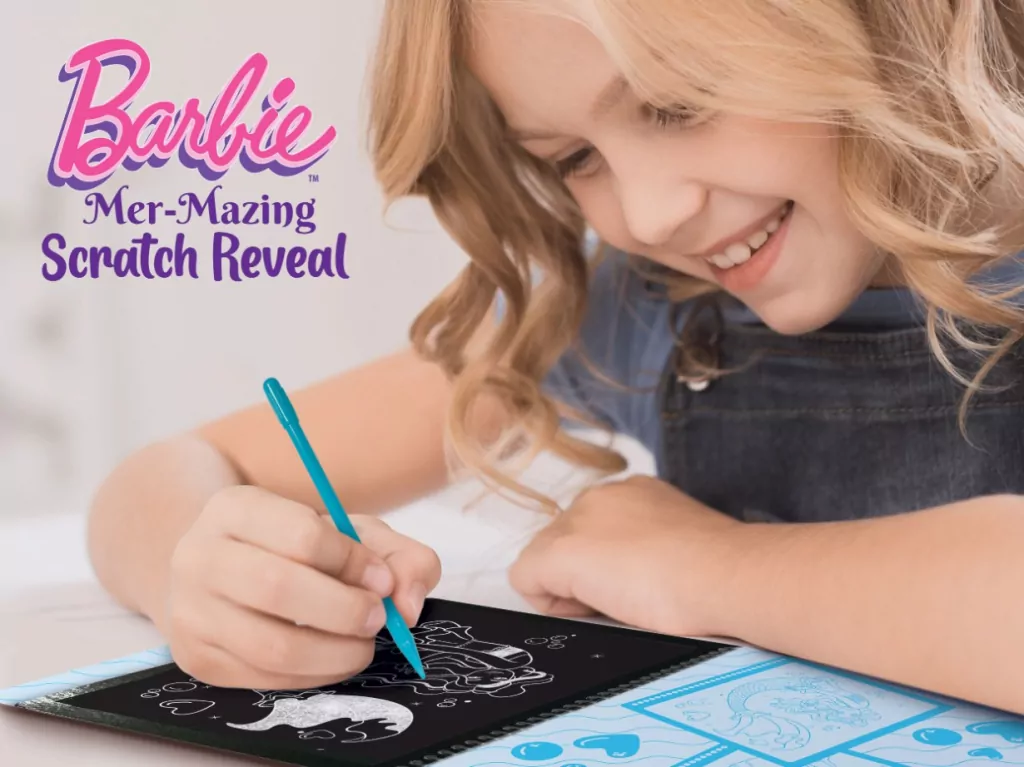 Barbie Sketch Book Mer-mazing Scratch Reveal - tantis.pl