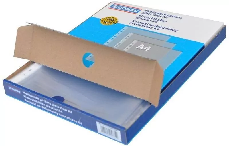 Koszulki na dokumenty Donau PP A4 100 sztuk transparentne - tantis.pl