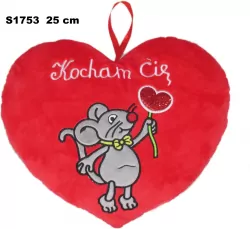 Poduszka Serce myszka 25cm