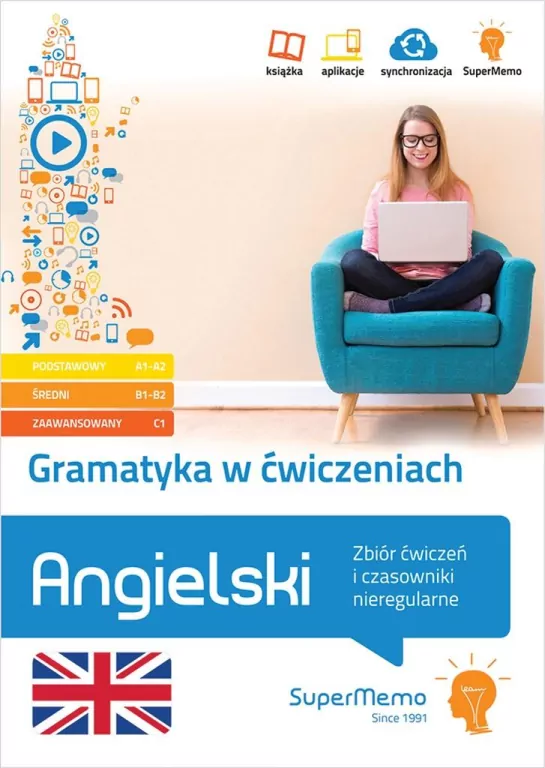 Gramatyka w ćwiczeniach. Angielski. Zbiór ćwiczeń i czasowniki nieregularne - tantis.pl