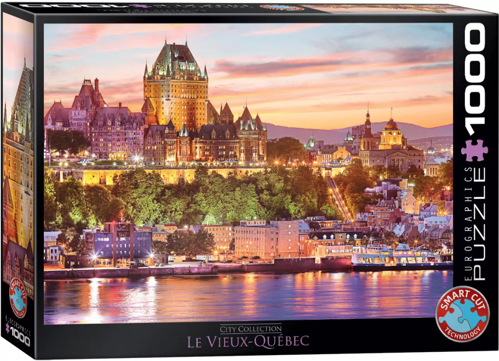 Puzzle 1000 Kanada, Widok na Quebec - tantis.pl