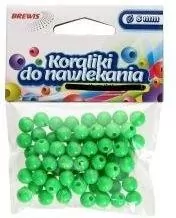 Koraliki do nawlekania zielone. 8mm 16