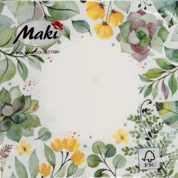 SERWETKA PAP 3W 330X330 FLORAL PM OP