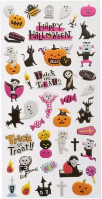 Urocze piankowe naklejki halloweenowe