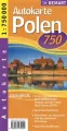 Polen mapa samochodowa 1: 750 - tantis.pl
