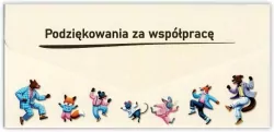 Karnet-koperta Podziękowanie za wspópracę