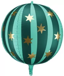 Balon foliowy Piłka w gwiazdki 75cm zielony
