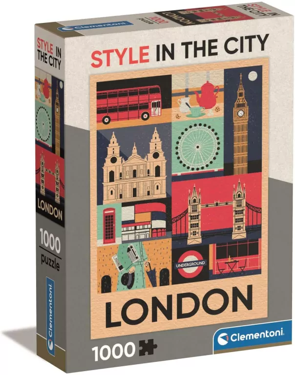 Clementoni. Puzzle 1000. Compact London - tantis.pl