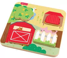 Fisher-Price. Drewniana tablica A Kuku - tantis.pl