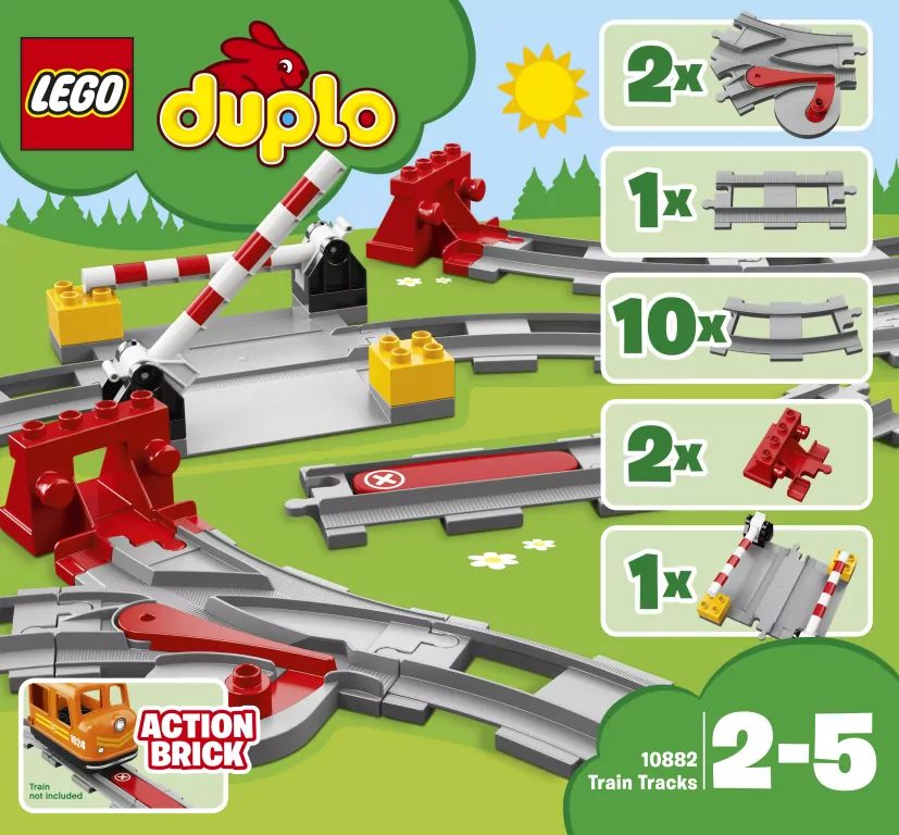 LEGO® DUPLO®. Tory kolejowe. 10882 - tantis.pl