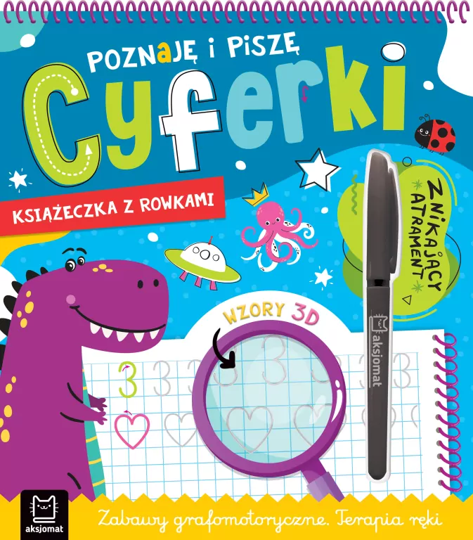 Poznaję i piszę cyferki. Książeczka z rowkami - tantis.pl