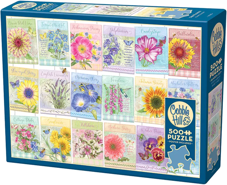 Puzzle 500 Saszetki z nasionami kwiatów G3 - tantis.pl
