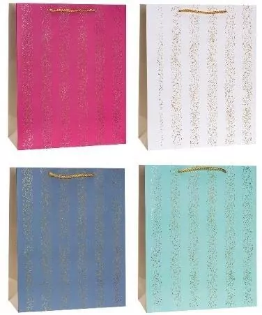 Torebka ozdobna 31x42x12cm hot-stamp mix ROZETTE - tantis.pl