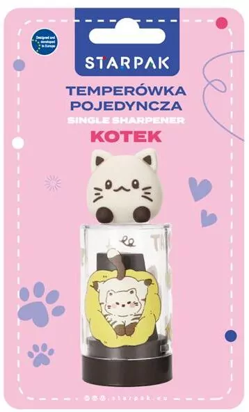 Temperówka plastikowa na blistrze. Kotki - tantis.pl
