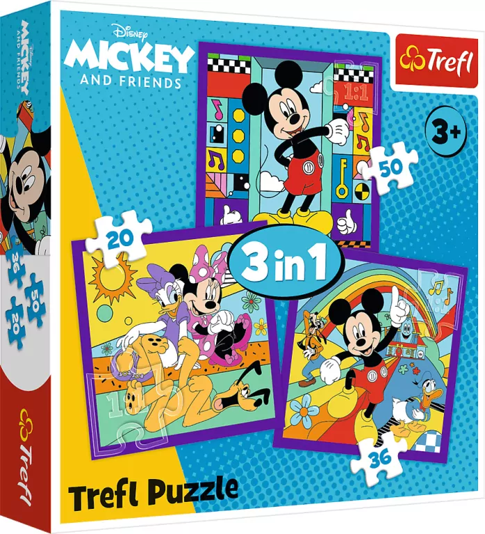 Puzzle 3w1 Miki i jego wesoła ekipa TREFL - tantis.pl