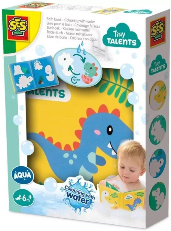 Książeczka do kąpieli z wodnymi dinozaurami - tantis.pl