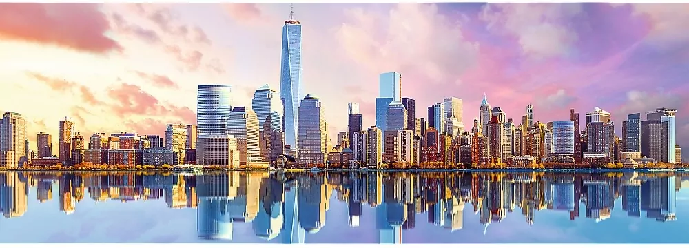 Trefl. Puzzle Panoramiczne. Manhattan, 1000 elementów - tantis.pl