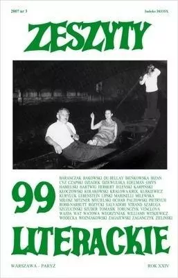 Zeszyty literackie 99 3/2007 - tantis.pl