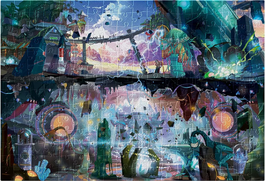 Puzzle 500 elementów. Metallic Fantasy Mysterious City - tantis.pl