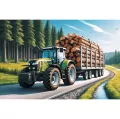 Puzzle 100 Ciągnik leśny TREFL - tantis.pl
